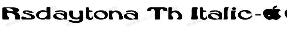 Rsdaytona Th Italic字体转换